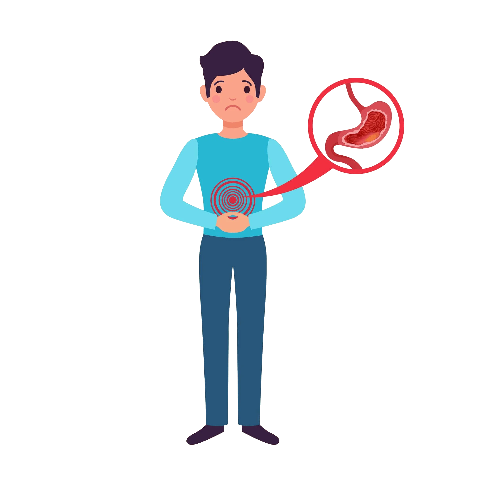 Man suffering from abdominal and rectal discomfort indicating need for Fistula in Anus Treatment
