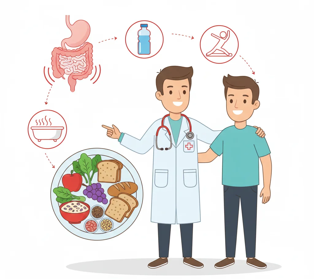 Anal fissure treatment through diet and lifestyle guidance
